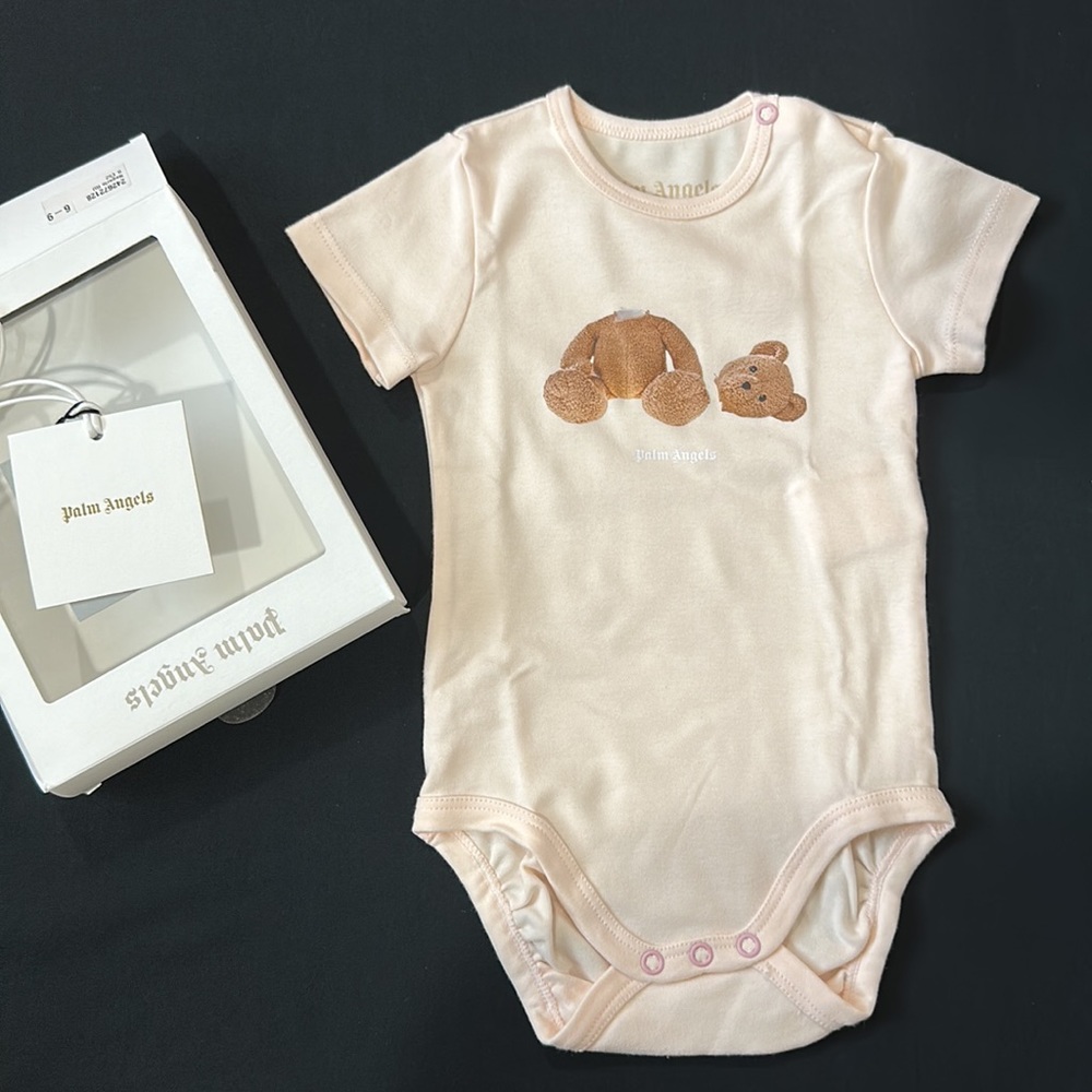 Palm Angels Kids Teddy Bear Onesie